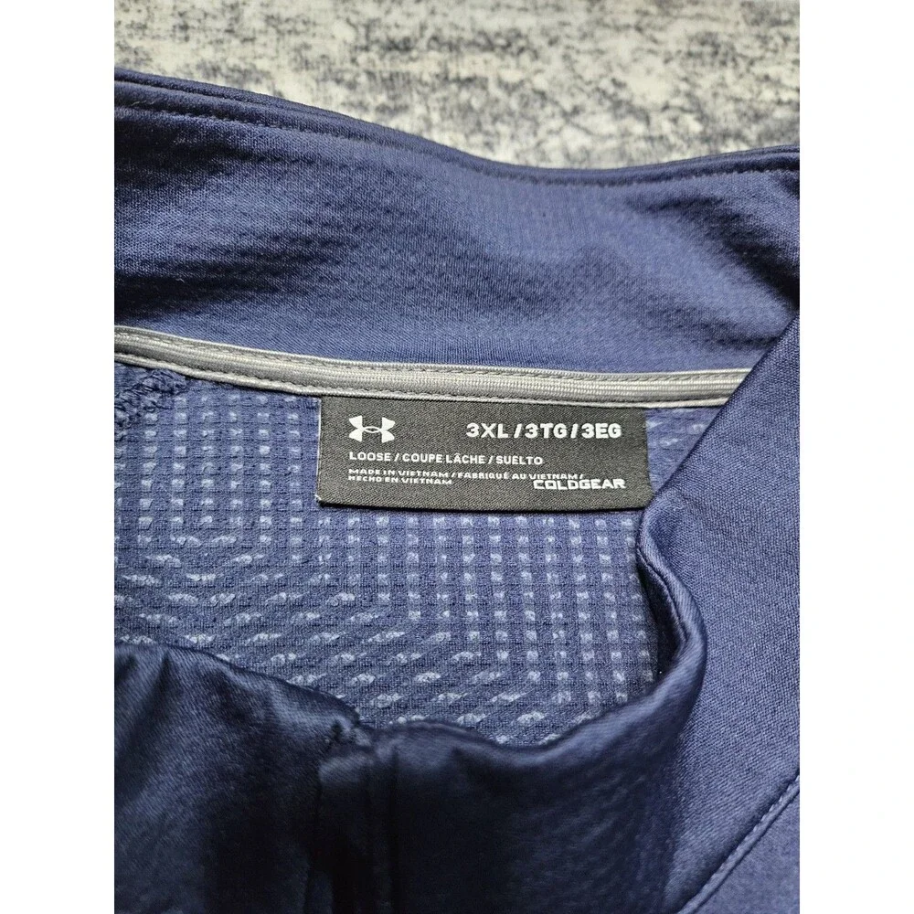 Butler University Bulldogs Under Armour Coldgear Blue Quarter Zip size 3XL XXXL